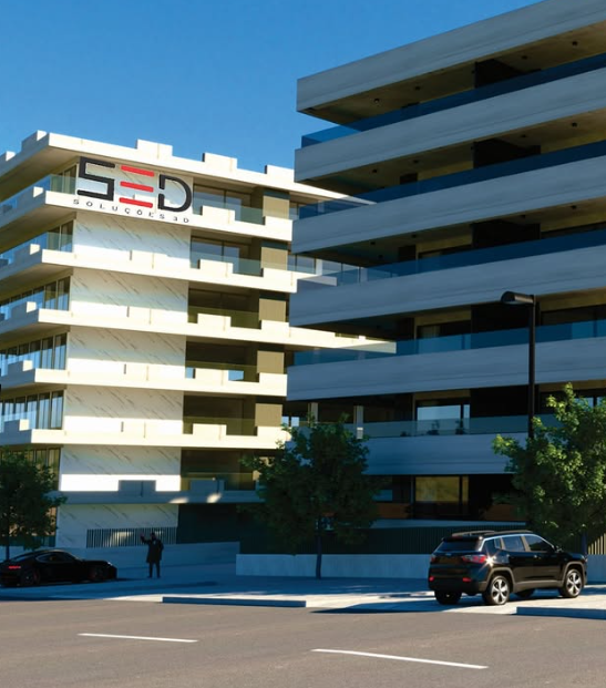 Animação 3D de conjunto residencial